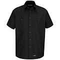 Wrangler Workwear Mens Work Shirt SSL x XL, Black