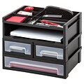 IRIS® Desktop Set with Organizer Top, Black (150077)