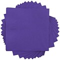 JAM Paper Beverage Napkin, 2-ply, Purple, 50 Napkins/Pack (5255620727)
