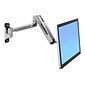Ergotron LX HD Sit-Stand Wall Arm Adjustable Monitor, Up to 46", Polished Aluminum (45-383-026)