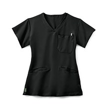 Medline Berkeley ave™ Ladies Scrub Top With Welt Pockets, Black, Large