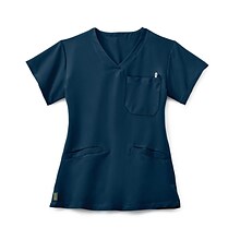 Medline Berkeley ave™ Ladies Scrub Top With Welt Pockets, Navy, Small