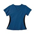 Medline Michigan ave™ Yoga Scrub Top, Royal Blue, XS