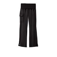 Medline Ocean ave Ladies Yoga Elastic Waist Scrub Pant, Black, XL