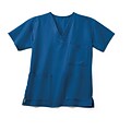 Madison AVE™ Unisex Scrub Top With 3 Pockets, Royal Blue, Large