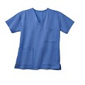 Madison AVE™ Unisex Scrub Top With 3 Pockets, Ceil Blue, Small
