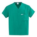 PerforMAX™ Unisex One-pocket Reversible Scrub Tops, Jade Green, Angelica Color-coding, Large