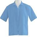 Medline Unisex Zip Front Smocks, Light Blue, XL