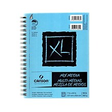 Canson XL 7 x 10 Wire Bound Mixed Media Sketch Pad, 60 Sheets/Pad, 3/Pack (97316-PK3)