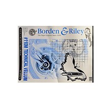 Borden And Riley #110M Technical Vellum 18 In. X 24 In. Pad