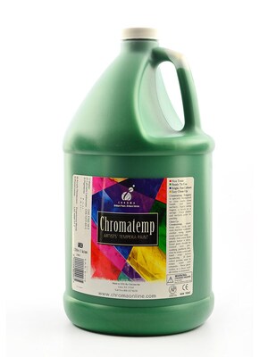 Chroma Inc. Chromatemp Artists Tempera Paint, Green, Gallon (75231)