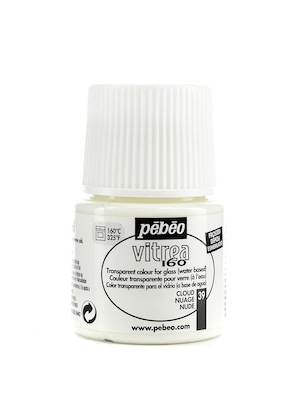 Pebeo Vitrea 160 Glass Paint Cloud Frosted 45 Ml [Pack Of 3]