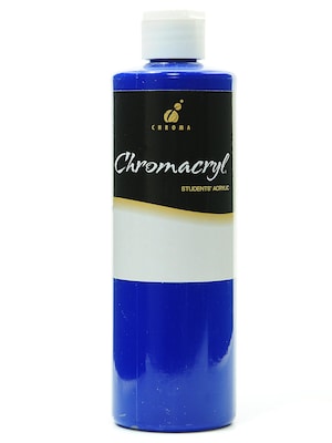 Chroma Inc. Chromacryl Students Acrylic Paints, Cool Blue, 500ml, 2/Pk