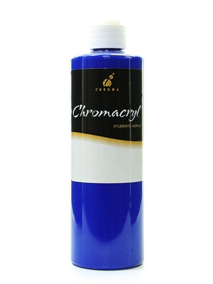 Chroma Inc. Chromacryl Students Acrylic Paints, Warm Blue, 500Ml, 2/Pack (47012-Pk2)