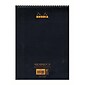 Rhodia Wirebound Notebooks, Graph, 8-1/4" X 12-1/2", Black, 5/Pack (92618-Pk5)