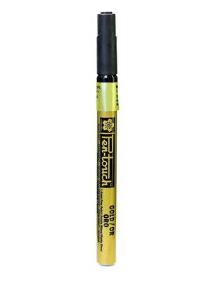 Sakura Pen-Touch Marker 1.0 Mm Fine Gold [Pack Of 4]