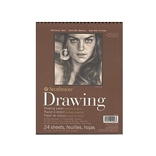 Strathmore 400 Series 8 x 10 Wire Bound Drawing Sketch Pad, 24 Sheets/Pad, 6/Pack (18489-PK6)