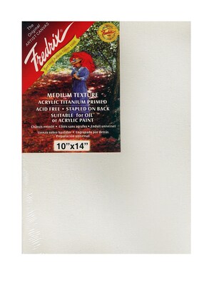 Fredrix Red Label Stretched Cotton Canvas 10 In. X 14 In. Each [Pack Of 2]