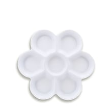 Jack Richeson Seven Well Plastic Palette Flower-Shaped Mixing Palette [Pack Of 2]
