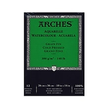 Arches Watercolor Pad 10 In. X 14 In. Cold Pressed 140 Lb.