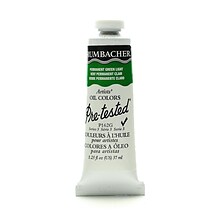 Grumbacher Pre-Tested Artists Oil Colors Permanent Green Light P162 1.25 Oz.