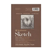 Strathmore 400 Series 5.5 x 8.5 Wire Bound Sketch Pad, 100 Sheets/Pad, 4/Pack (46476-PK4)