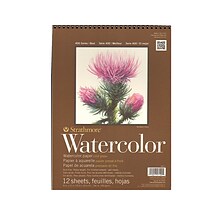 Strathmore 400 Series Watercolor Pad, 9 X 12, Spiral Pad, 3/Pack (42522-Pk3)