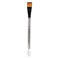 Dynasty Black Gold Series Synthetic Brushes Flat Wash Clear Acrylic Handle 3/4 In.