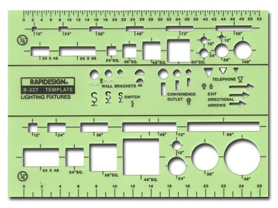 Rapidesign Electrical Drafting And Design Templates Basic Lighting Fixture Symbols Each
