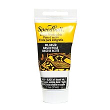 Speedball Oil-Based Block Printing Inks Black 1.3 Oz. [Pack Of 3]