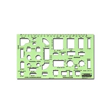 Rapidesign Interior Drafting And Design Templates House Furnishings 1/8 In. = 1 Ft.