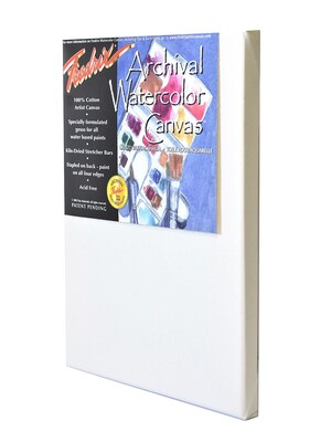 Fredrix Archival Watercolor Stretched Canvas 9 In. X 12 In. Each