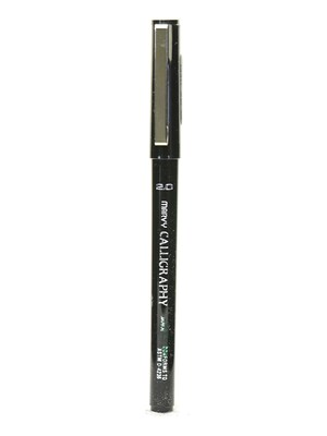 Marvy Uchida 6000 Calligraphy Pens, Broad Nib, Black Ink, 12/Pack (33079-PK12)