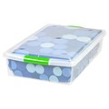 IRIS® 40 Quart Store & Slide Underbed Box, Clear, 6 Pack (170286)