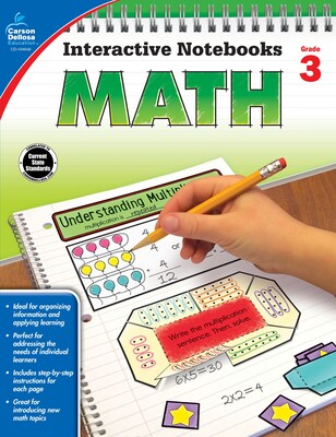 Interactive Notebooks Math Grade 3 Resource Book Paperback (104648)