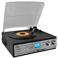 Pyle Classic Retro Style Turntable with AM/FM Radio/Cassette Player (pttcs9u)
