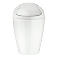 Koziol Plastic Medium Del Swing-Top Wastebasket; White (5775525)
