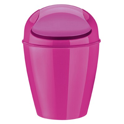 Koziol Plastic X-Small Del Swing-Top Wastebasket; Pink (5778584)