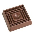 MINTCRAFT 1.62in Rubber Caster Cup; Brown (ORGL36088)