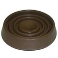 MintCraft Brown Round Rubber Caster Cup; 1.75in (ORGL36087)