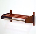 Wooden Mallet 36SCRMH 36 in. Oak Coat and Hat Rack in Mahogany