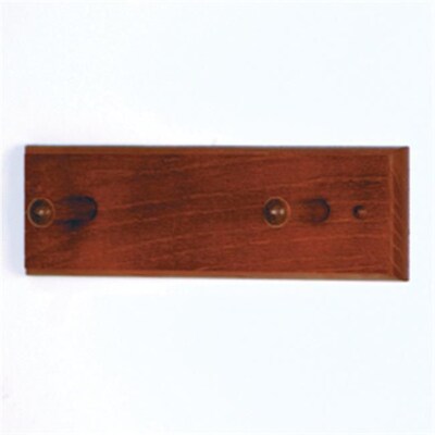 Wooden Mallet Solid Oak 2 Peg Coat Rack; Mahogany (WDNM198)