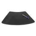 Dacasso Leather 17 x 14 Conference Table Pad for Round Tables; Black (DCSS339)