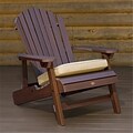 Highwood Synthetic Wood Folding and Reclining King-Size Adirondack Chair; Weathered Acorn, HGWD107