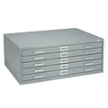 Alvin 4998G Five Drawer Flat File; Grey (ALV6056)