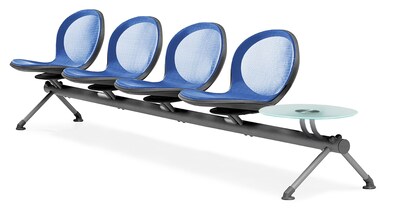 OFM Net Series Four Seats and One Table Beam, Marine (NB-5G-MARINE)