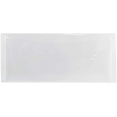 JAM Paper® #10 Plastic Envelopes with Tuck Flap Closure, 4 1/4 x 9 3/4, Clear Poly, 12/Pack (1541740