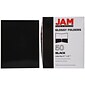 JAM Paper® Laminated Two-Pocket Glossy Presentation Folders, Black, Bulk 25/Pack (385GBLD)