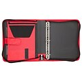 Five Star Tech 1 1/2 3-Ring Zipper Binders, Red (72206)