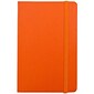 JAM Paper® Hardcover Lined Notebook With Elastic Closure, Travel Size, 4 x 6 Journal, Sunburst Orange, 1/pk (340528848)